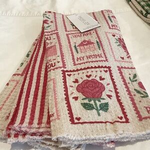 Rachel Zoe Valentine Kitchen Towels - set of 3